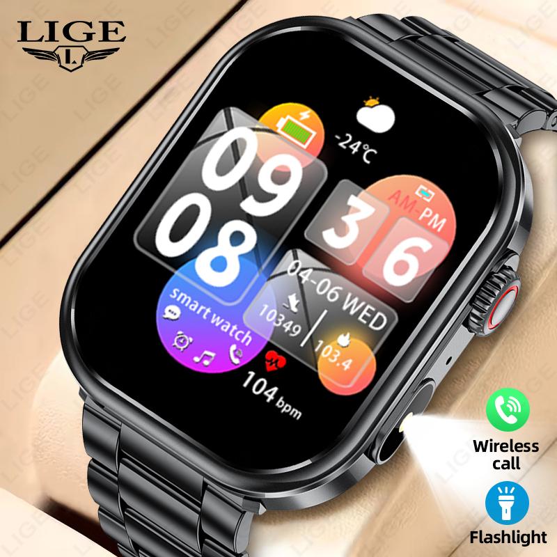 Musical Instrument Craft - Relógio Inteligente LIGE Masculino 2026 com