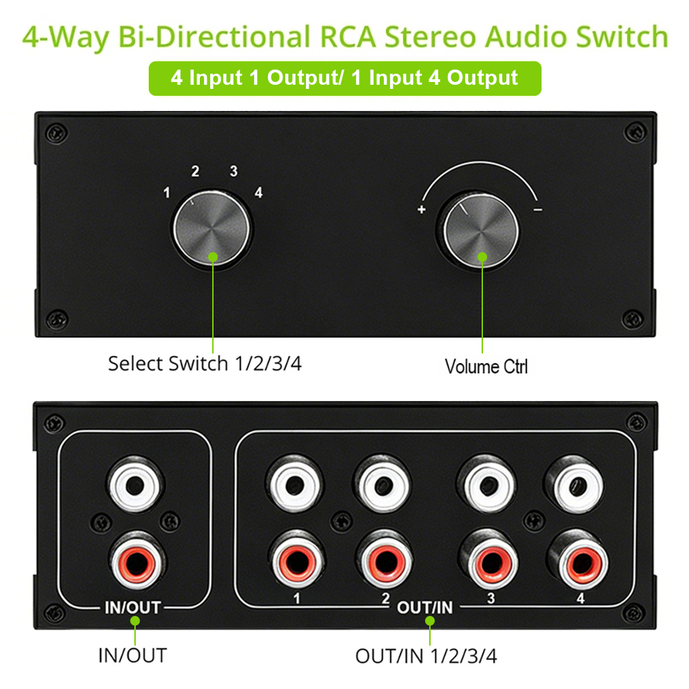 Musical Instrument Vector - Interruptor de áudio estéreo rca bidirecional
