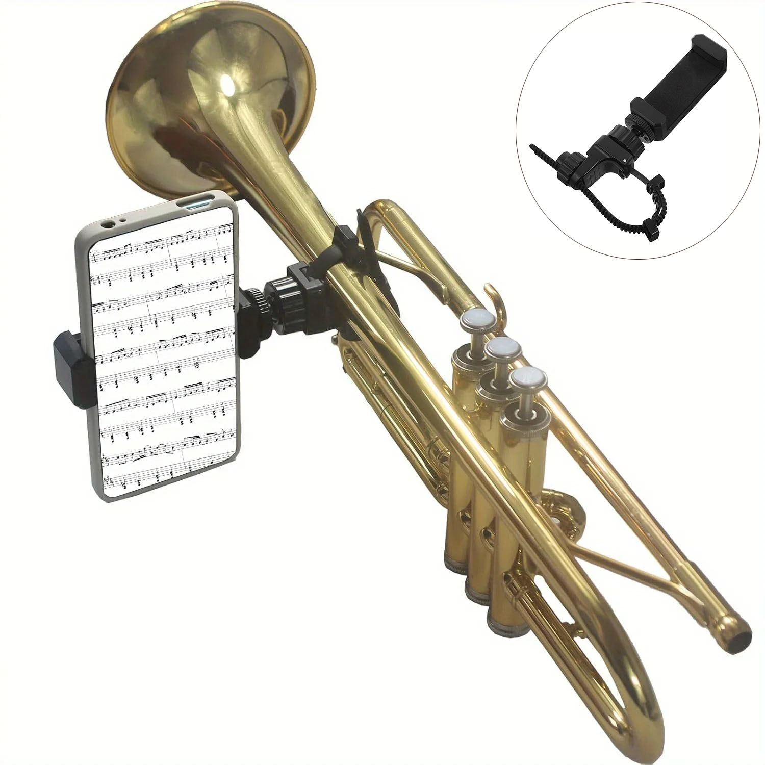 Musical Instrument Trombone - Suporte de Telefone com Clipe de