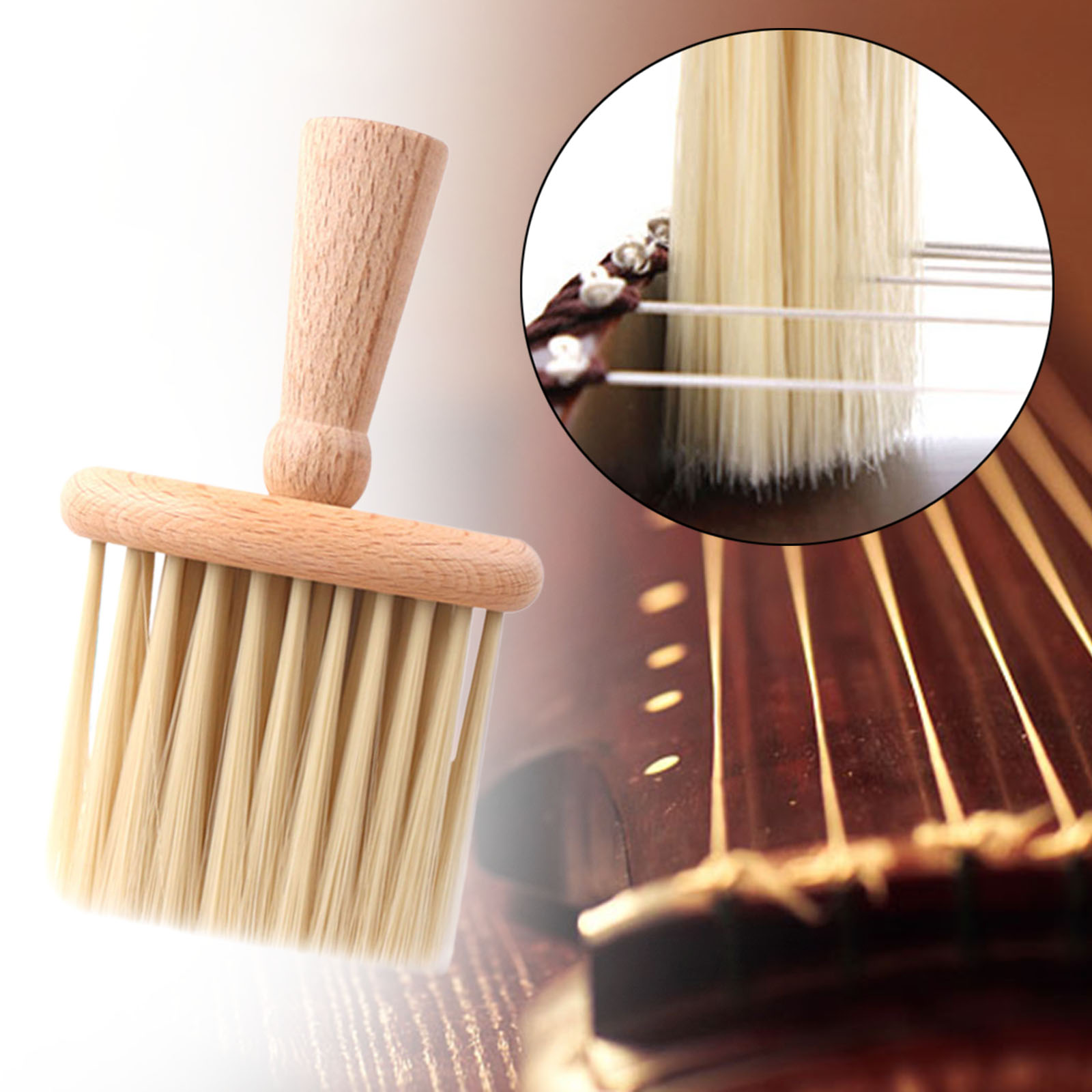 Musical Instrument Veena - Guzheng escova de limpeza cerdas macias