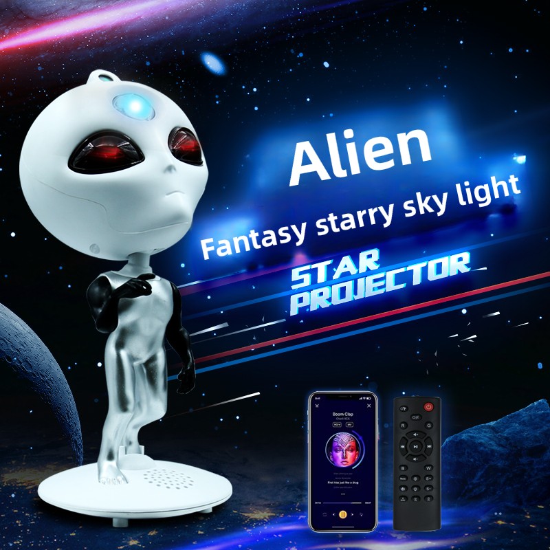 Musical Instrument Project - Projetor Alien Galaxy Star com alto-falante