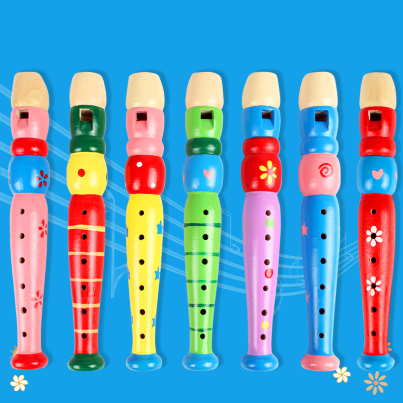Flauta de madeira colorida, in - Musical Instrument Project avaliação e preço