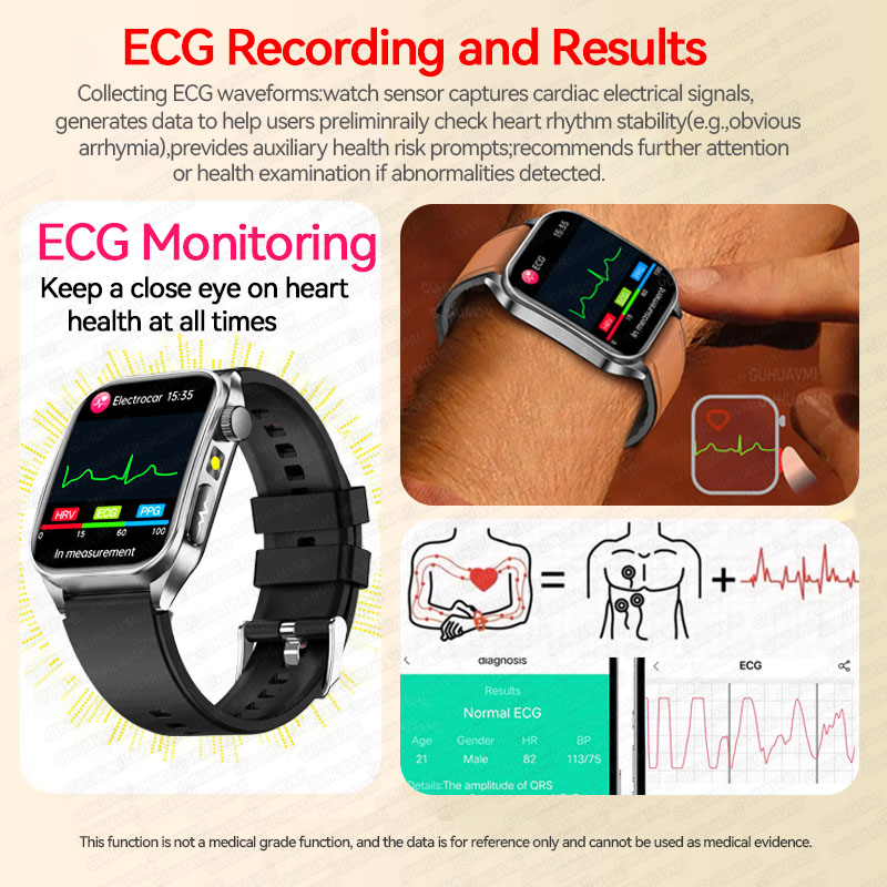 Novo Smartwatch 2026 com Três  - Musical Instrument Craft avaliação e preço