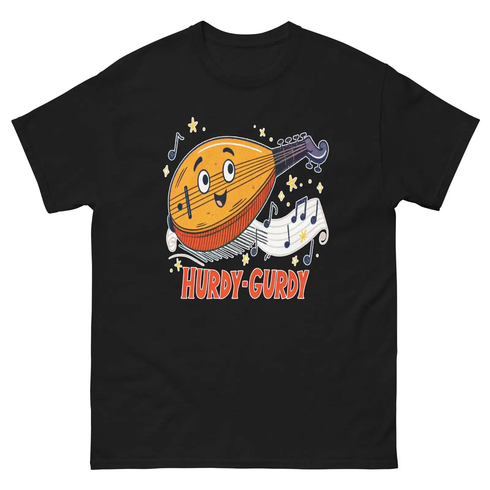 Camiseta Hurdy Gurdy com Ilust - Musical Instrument Hurdy Gurdy avaliação e preço
