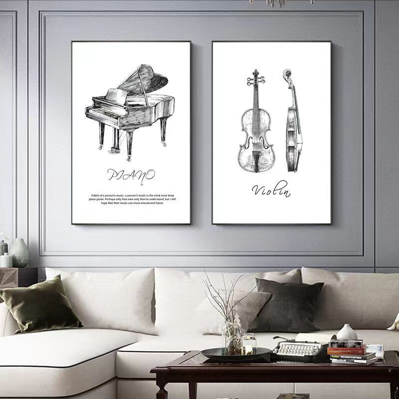 Pintura em tela moderno e mini - Musical Instrument Project avaliação e preço