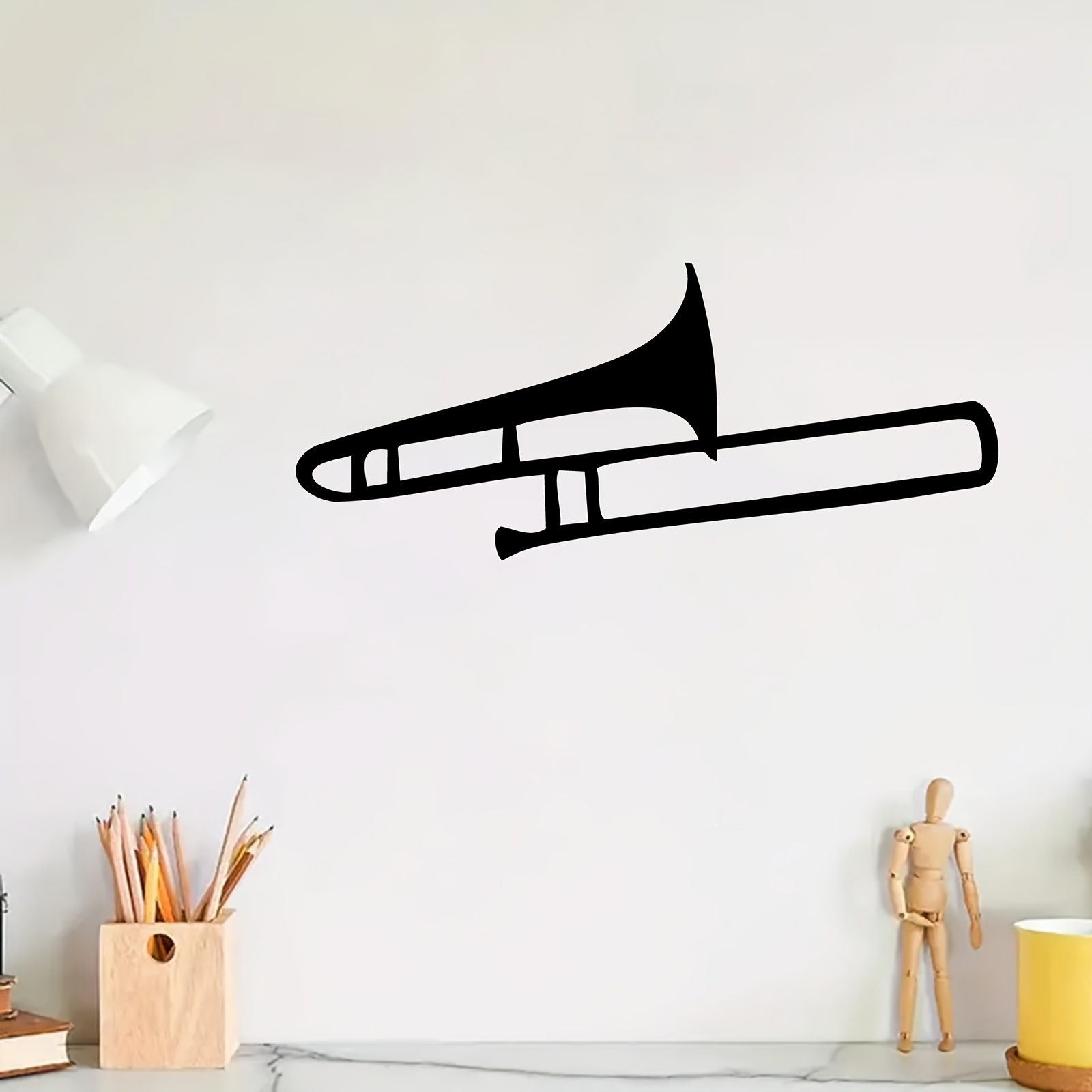 Escultura de trombone de ferro - Musical Instrument Trombone avaliação e preço
