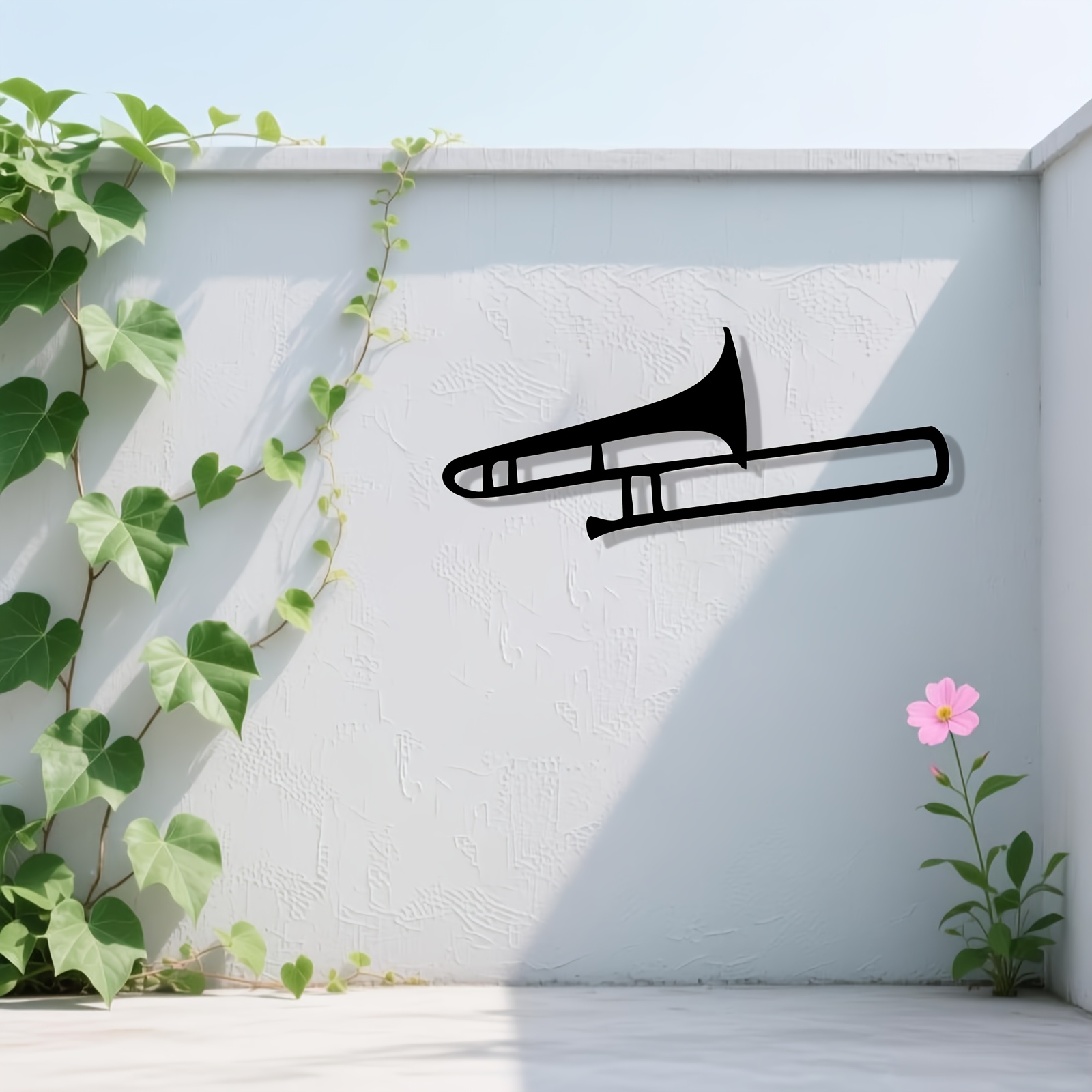 Escultura de trombone de ferro - Musical Instrument Trombone avaliação e preço